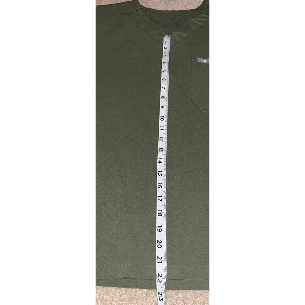 Figs (S) Moss Green Mens Jogger Scrub Pants & Top Set Technical Collection (FLAW - Picture 7 of 16